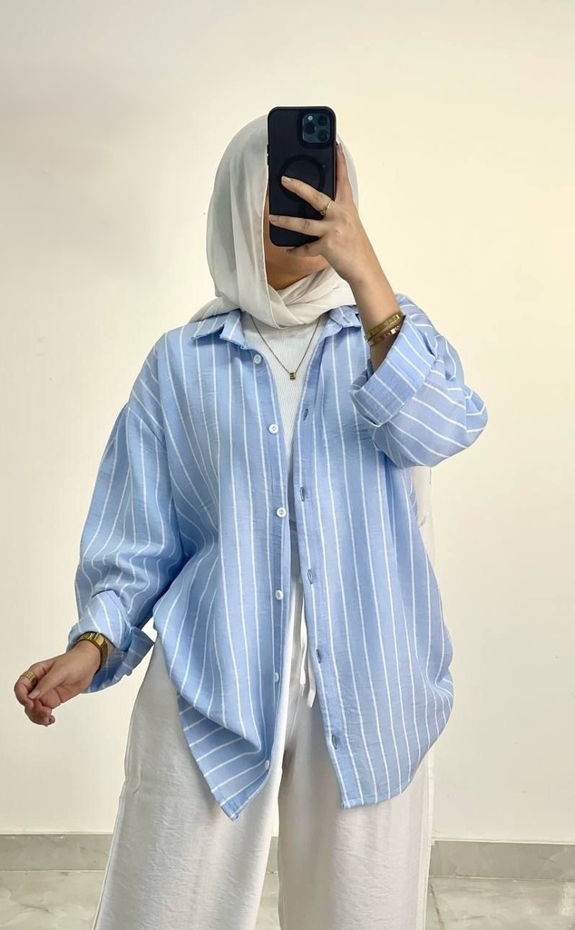 شميز مقلم كسره على الظهر